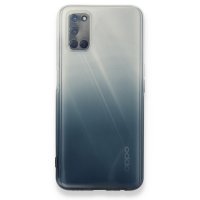 Newface Oppo A92 Kılıf Lüx Çift Renkli Silikon - Siyah