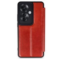 Newface Oppo Reno 11F Kılıf Flip Cover - Kırmızı