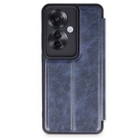 Newface Oppo Reno 11F Kılıf Flip Cover - Lacivert