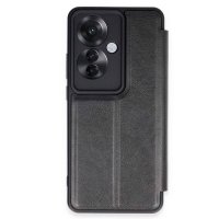 Newface Oppo Reno 11F Kılıf Flip Cover - Siyah