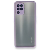 Newface Oppo Reno 5 Lite Kılıf Montreal Silikon Kapak - Mor