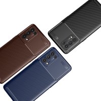 Newface Oppo Reno 5 Pro Kılıf Auto Focus Karbon Kapak - Lacivert