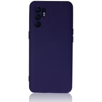 Newface Oppo Reno 6 Kılıf Nano içi Kadife Silikon - Mor