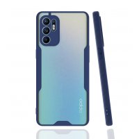 Newface Oppo Reno 6 Kılıf Platin Silikon - Lacivert