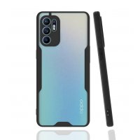 Newface Oppo Reno 6 Kılıf Platin Silikon - Siyah