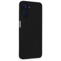 Newface Realme 10 4G Kılıf Nano içi Kadife Silikon - Siyah
