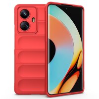 Newface Realme 10 Pro 5G Kılıf Optimum Silikon - Kırmızı