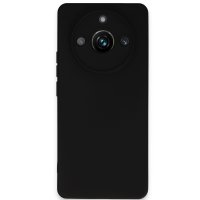 Newface Realme 11 Pro Kılıf Nano içi Kadife Silikon - Siyah