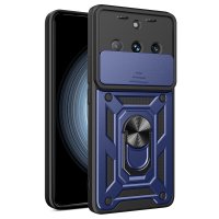 Newface Realme 11 Pro Kılıf Pars Lens Yüzüklü Silikon - Lacivert