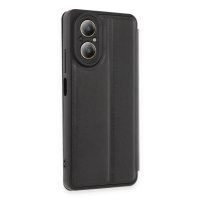 Newface Realme 12 Lite Kılıf Flip Cover - Siyah