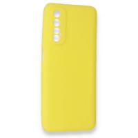 Newface Realme 7 Kılıf First Silikon - Sarı