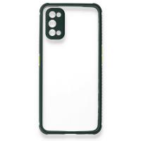 Newface Realme 7 Pro Kılıf Miami Şeffaf Silikon - Koyu Yeşil