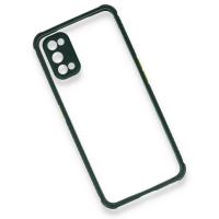 Newface Realme 7 Pro Kılıf Miami Şeffaf Silikon - Koyu Yeşil