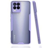 Newface Realme 8 Kılıf Platin Silikon - Lila