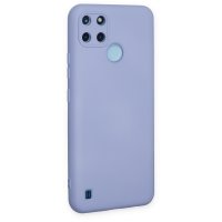 Newface Realme C25Y Kılıf Nano içi Kadife Silikon - Lila