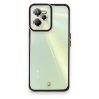 Newface Realme C35 Kılıf Liva Lens Silikon - Siyah