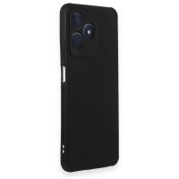 Newface Realme C53 Kılıf Loop Deri Silikon - Siyah