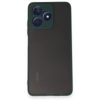 Newface Realme C53 Kılıf Montreal Silikon Kapak - Yeşil