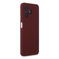 Newface Realme C53 Kılıf Nano içi Kadife Silikon - Bordo