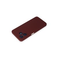 Newface Realme C53 Kılıf Nano içi Kadife Silikon - Bordo