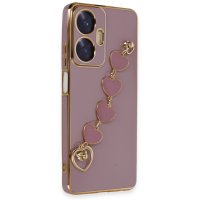 Newface Realme C55 Kılıf Esila Silikon - Mor
