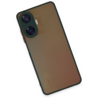 Newface Realme C55 Kılıf Montreal Silikon Kapak - Yeşil