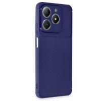 Newface Realme C63 Kılıf Auto Focus Karbon Kapak - Lacivert