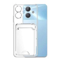 Newface Realme Note 60 Kılıf Kart Şeffaf Silikon - Şeffaf