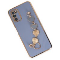 Newface Samsung Galaxy A03S Kılıf Esila Silikon - Gri