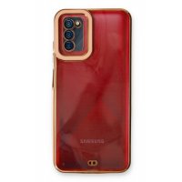 Newface Samsung Galaxy A02S Kılıf Liva Lens Silikon - Rose