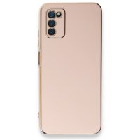 Newface Samsung Galaxy A03S Kılıf Volet Silikon - Pembe