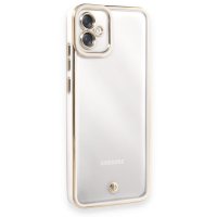Newface Samsung Galaxy A04E Kılıf Liva Lens Silikon - Beyaz