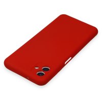 Newface Samsung Galaxy A04E Kılıf Nano içi Kadife Silikon - Kırmızı