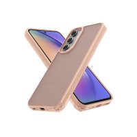 Newface Samsung Galaxy A04S Kılıf Elegant Kapak - Pudra