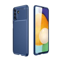 Newface Samsung Galaxy A04S Kılıf Focus Karbon Silikon - Lacivert