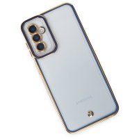 Newface Samsung Galaxy A04S Kılıf Liva Lens Silikon - Mavi