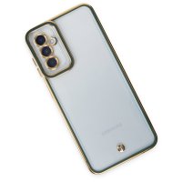 Newface Samsung Galaxy A04S Kılıf Liva Lens Silikon - Yeşil