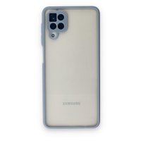 Newface Samsung Galaxy A12 Kılıf Montreal Silikon Kapak - Gri