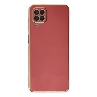 Newface Samsung Galaxy A12 Kılıf Volet Silikon - Kırmızı
