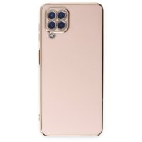 Newface Samsung Galaxy A12 Kılıf Volet Silikon - Pembe