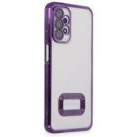 Newface Samsung Galaxy A13 4G Kılıf Slot Silikon - Mor