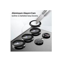 Newface Samsung Galaxy A14 4G Valdez Metal Kamera Lens - Gümüş