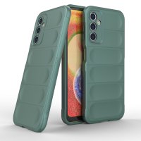 Newface Samsung Galaxy A14 4G Kılıf Optimum Silikon - Koyu Yeşil