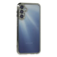 Newface Samsung Galaxy A15 4G Kılıf Razer Lensli Silikon - Gümüş