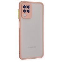 Newface Samsung Galaxy A22 Kılıf Montreal Silikon Kapak - Pembe