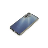 Newface Samsung Galaxy A25 5G Kılıf Razer Lensli Silikon - Gümüş