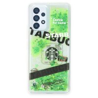 Newface Samsung Galaxy A33 5G Kılıf Starbuck Sulu Silikon - Koyu Yeşil