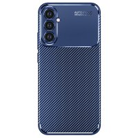 Newface Samsung Galaxy A34 5G Kılıf Focus Karbon Silikon - Lacivert