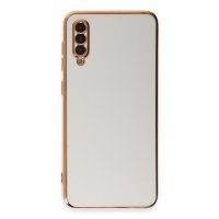 Newface Samsung Galaxy A50 Kılıf Volet Silikon - Beyaz