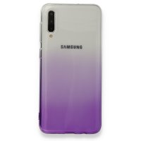 Newface Samsung Galaxy A30S Kılıf Lüx Çift Renkli Silikon - Mor